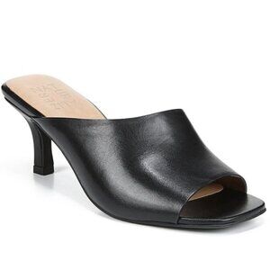 Naturalizer Black Stacy Leather Sandal